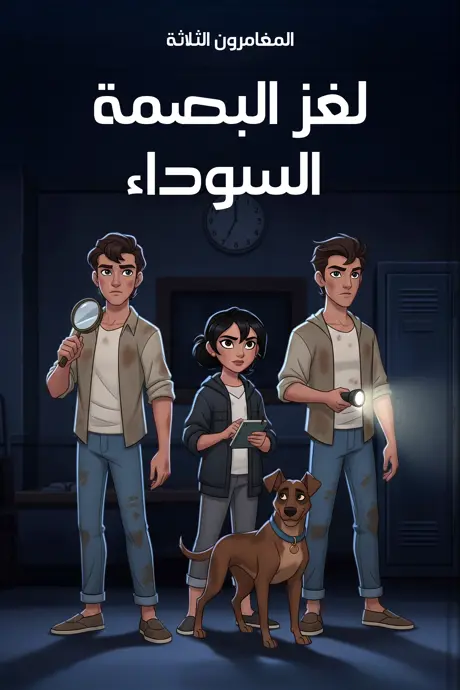 كتاب بعنوان لغز البصمة السوداء