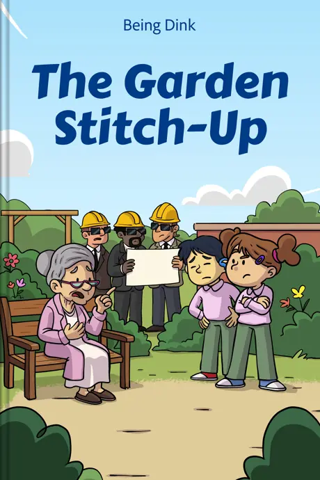 Book title The Garden Stitch-Up